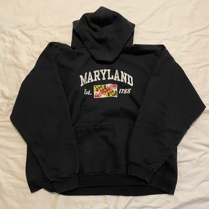 Black Maryland sweatshirt
